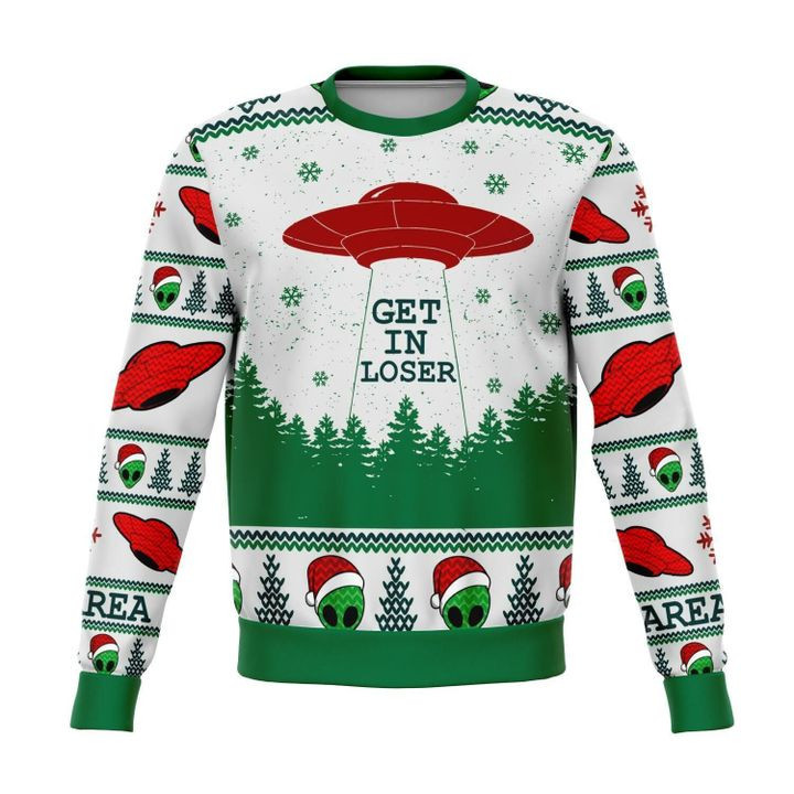 Get In Loser Ugly Christmas Sweater, Perfect Holiday Gift