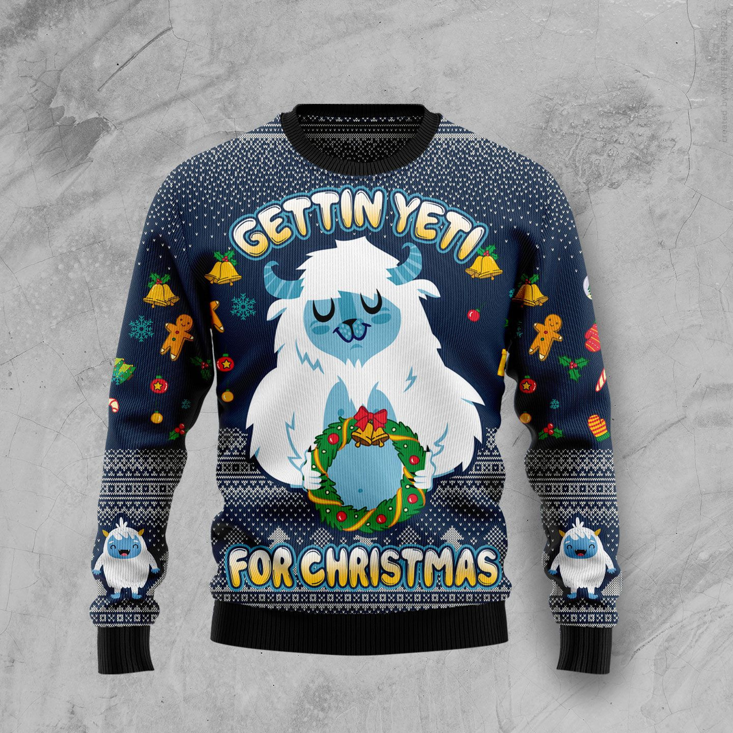 Gettin Yeti For Christmas Ugly Christmas Sweater, Perfect Holiday Gift