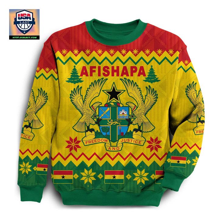 Ghana Christmas Sweater Afishapa K4