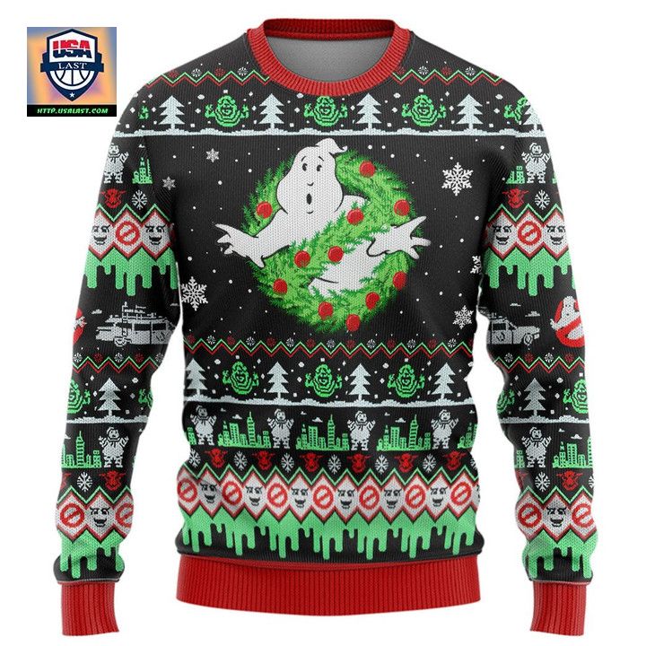 Ghostbusters Black Christmas Sweater