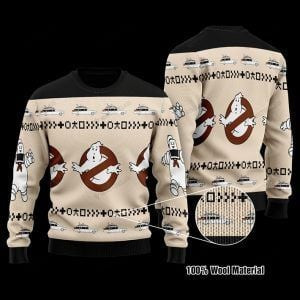 Ghostbusters Happy Halloween Ugly Christmas Sweater, Perfect Holiday Gift