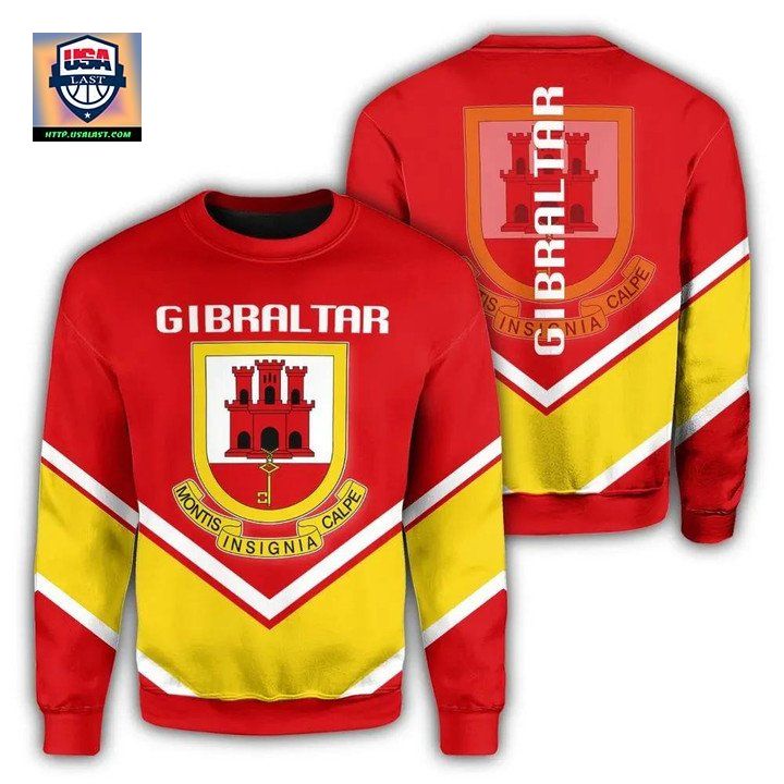 Gibraltar Coat Of Arms Sweater Lucian Style J5W