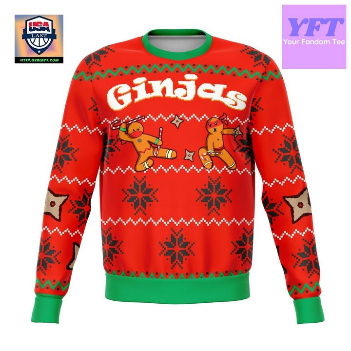 Ginjas Funny Meme Design 3d Ugly Christmas Sweater