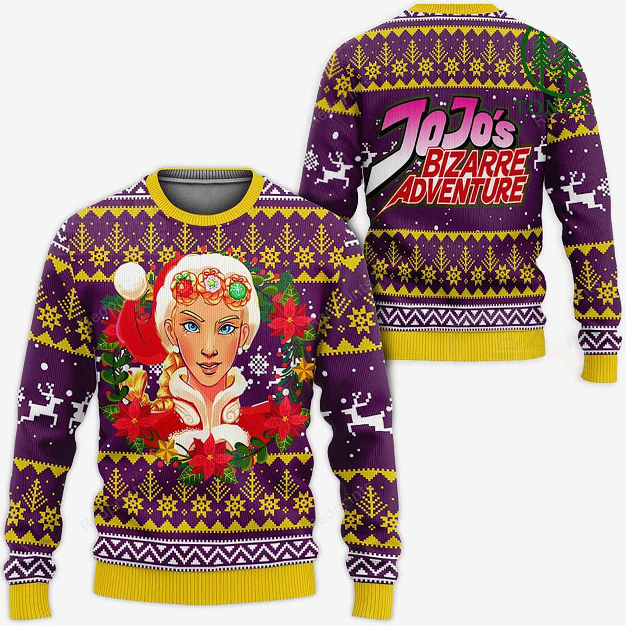 Giorno Giovanna Ugly Christmas Sweater