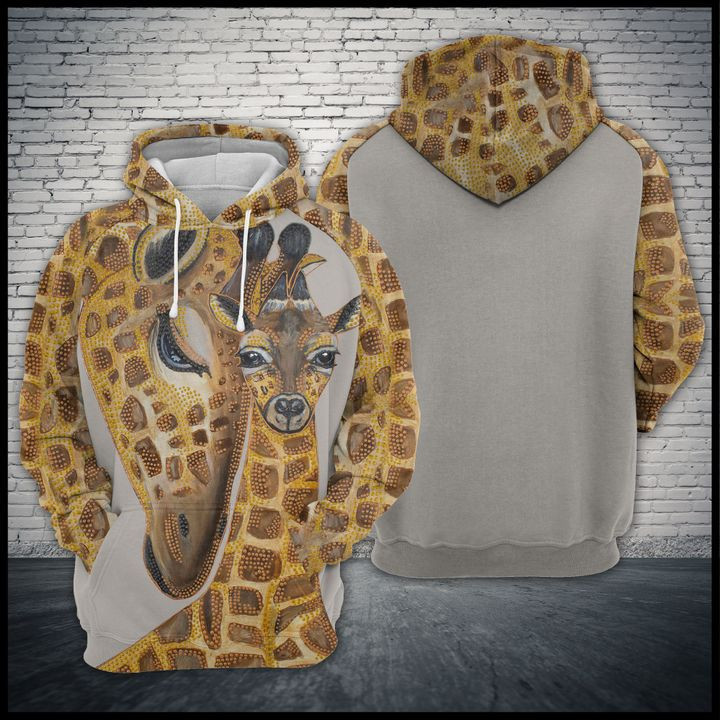 Giraffe Family 3D All Over Print Hoodie & Zip Hoodie