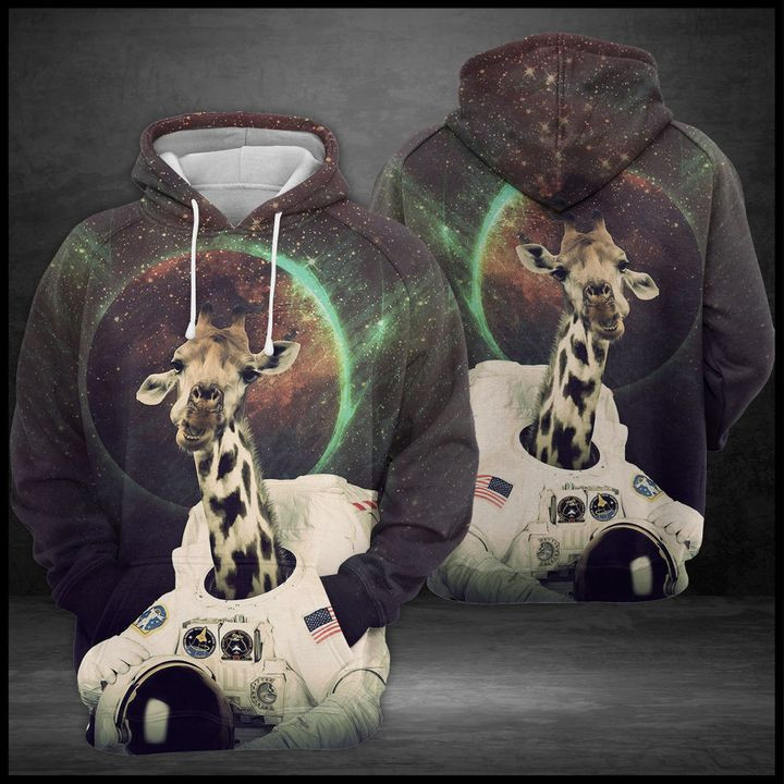 Giraffe Space 3D All Over Print Hoodie & Zip Hoodie