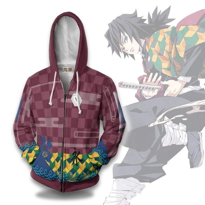 Giyu Tomioka Custom KNY Clothes Anime 3D All Over Print Hoodie & Zip Hoodie