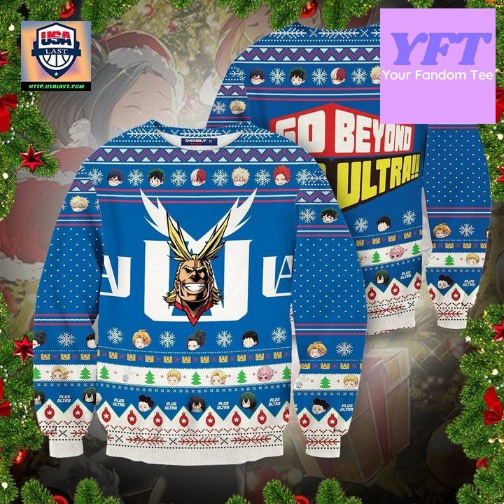 Go Beyond Plus Ultra Friends Xmas 3d Ugly Christmas Sweater