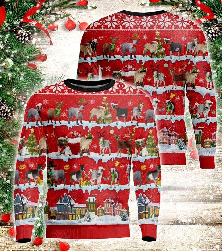 Goat Ugly Christmas Sweater, Perfect Holiday Gift