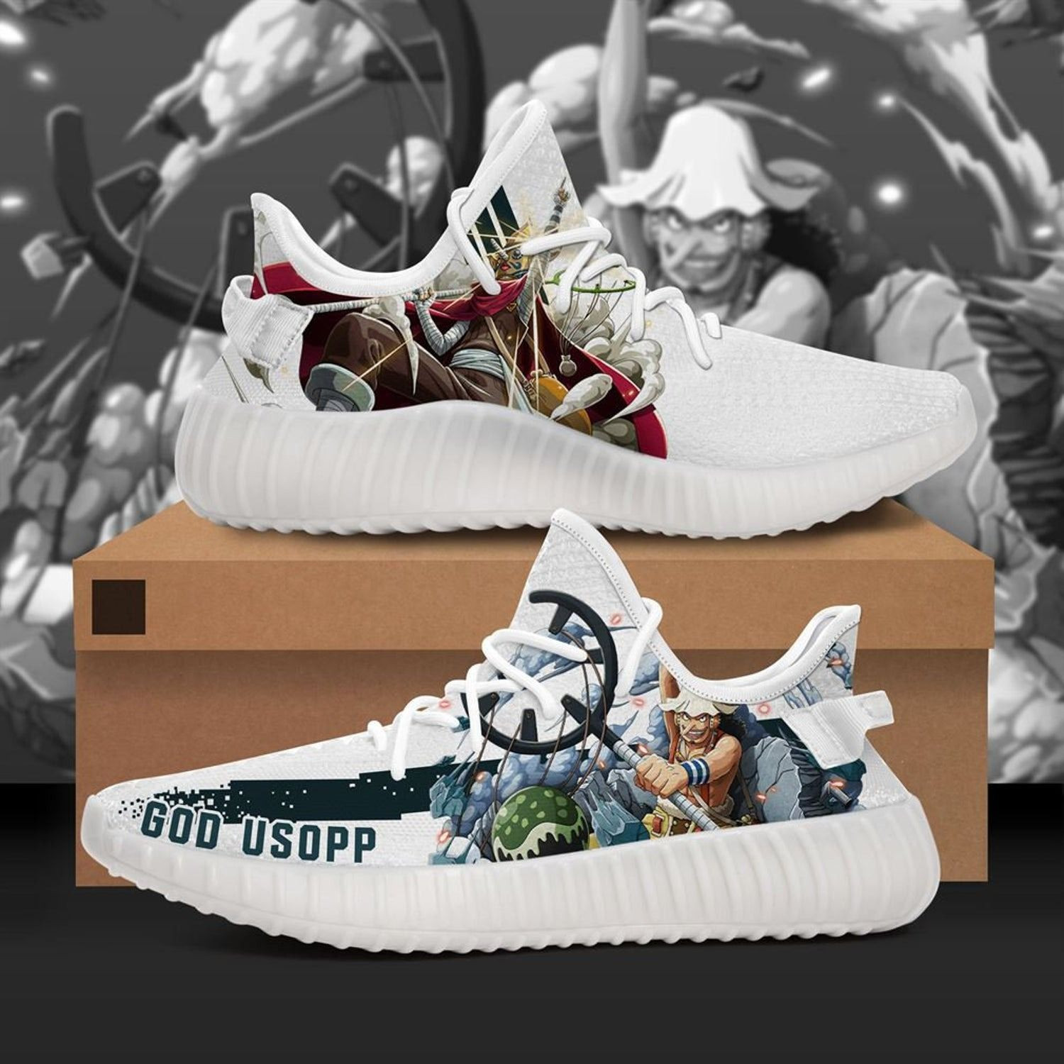 God Usopp Character One Piece Anime Shoes Sneakers