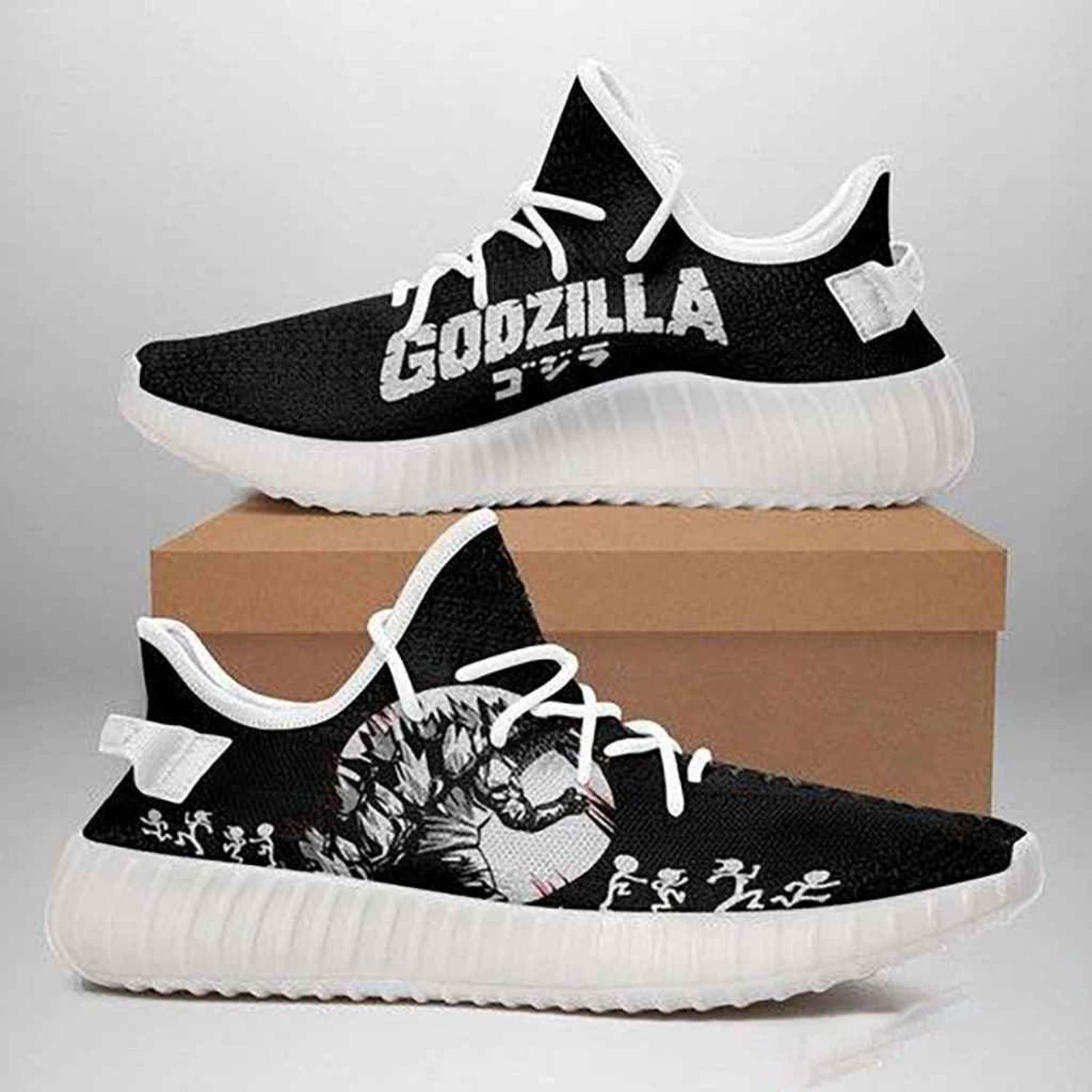 Godzilla Black Shoes Sneakers