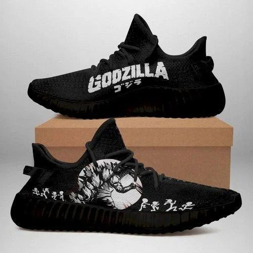 Godzilla Black Shoes Sneakers
