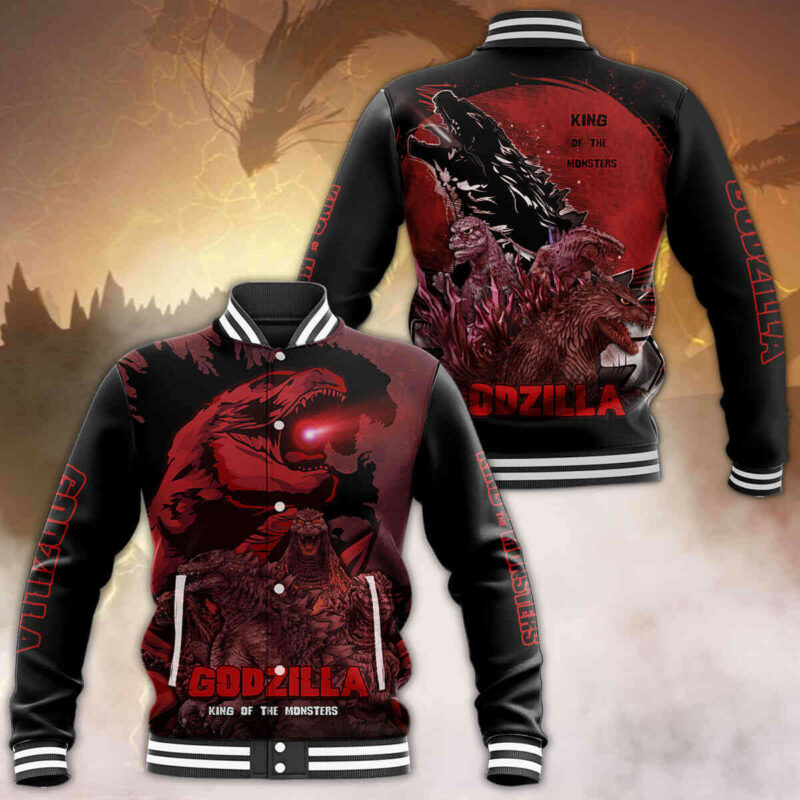 Godzilla Fashion Baseball Jacket for Men & Women | Movie Fan Gift