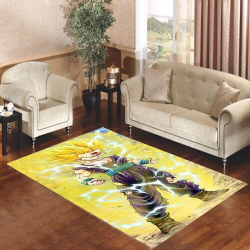 Gohan Super Saiyan 2 3D Rectangle Area Rug – Full Print Carpet For Living Room & Bedroom Home Decor