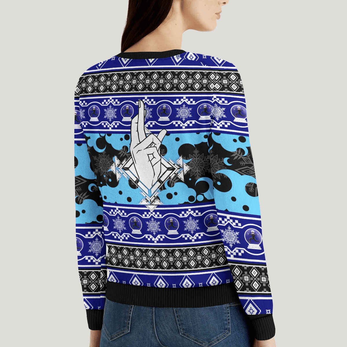 Gojo Xmas Ugly Christmas Sweater - Image 6