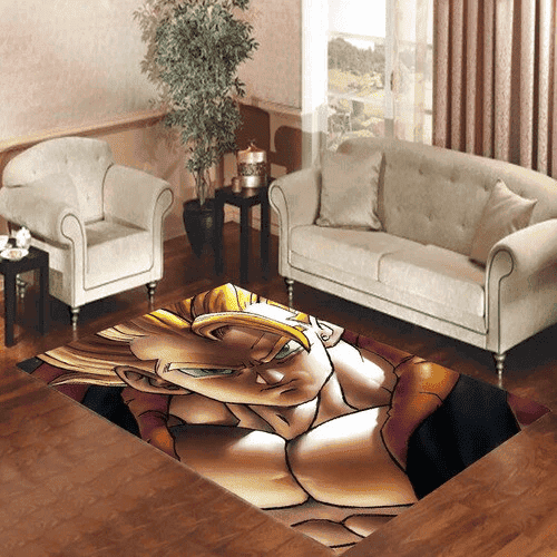 Goku And Vegeta Drangon Ball Z 3D Rectangle Area Rug – Full Print Carpet For Living Room & Bedroom Home Decor