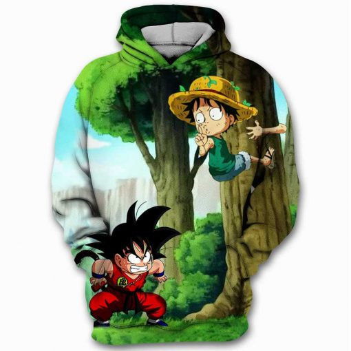 Goku Dragon Ball Z Dbz Monket D. Luffy Straw Hat One Piece 3D All Over Print Hoodie & Zip Hoodie