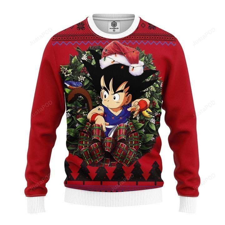 Goku Kid Noel Ugly Christmas Sweater, Perfect Holiday Gift