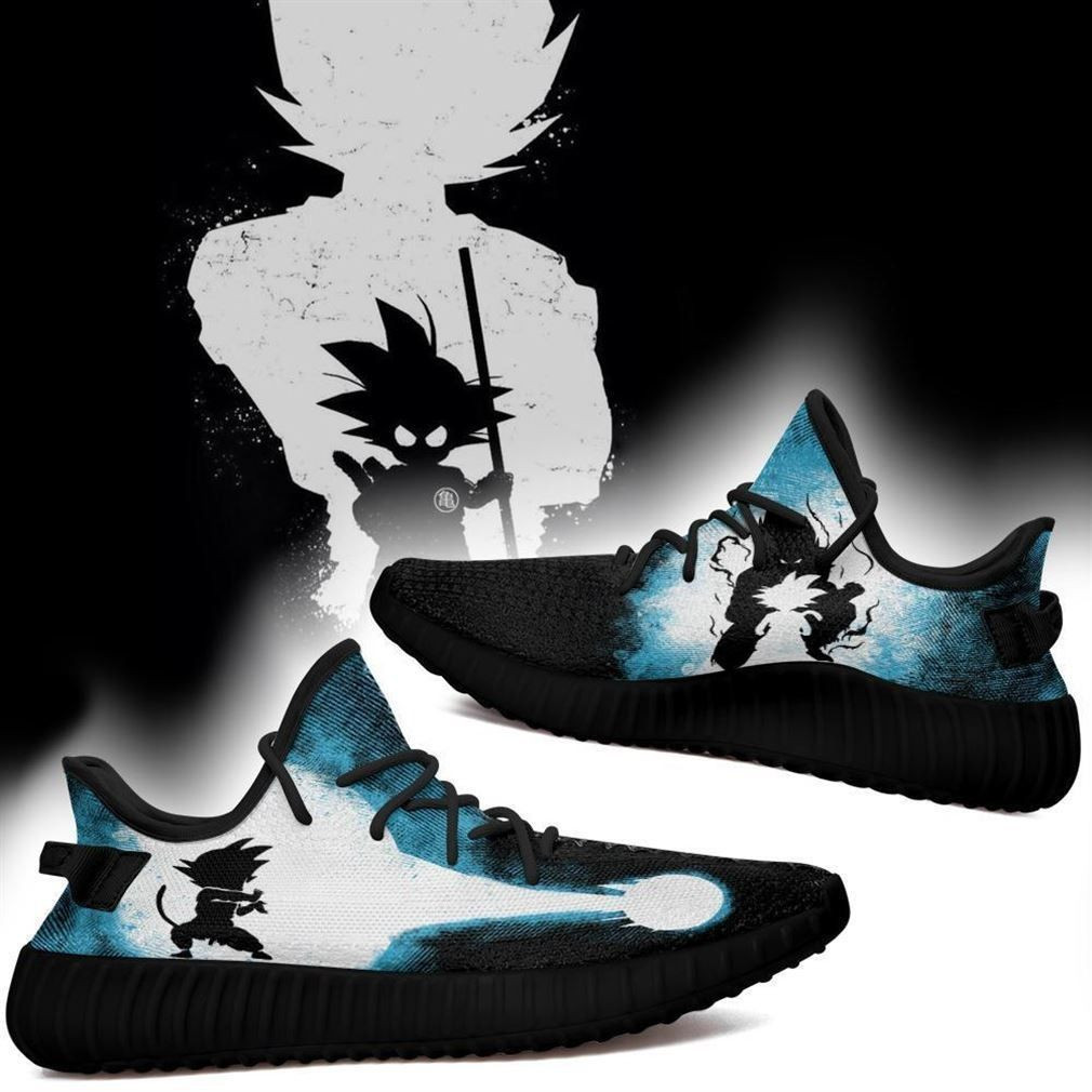 Goku Silhouette Yzs Skill Custom Dragon Ball Z Anime Black Shoes Sneakers
