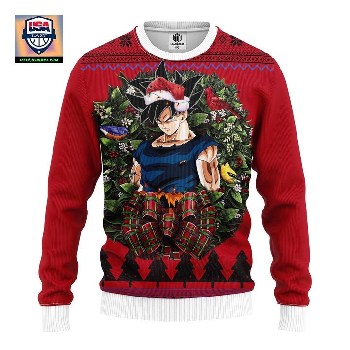 Goku Ultra Instinct Sign Shintani Noel Mc Ugly Christmas Sweater Thanksgiving Gift