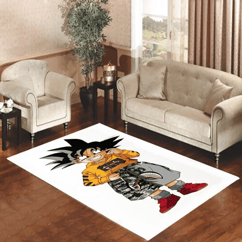 Goku X Hmn Alns 3D Rectangle Area Rug – Full Print Carpet For Living Room & Bedroom Home Decor