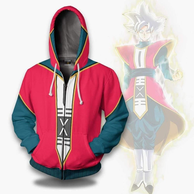 Goku Zeno Sama Cosplay Costumes Custom Dragon Ball 3D All Over Print Hoodie & Zip Hoodie