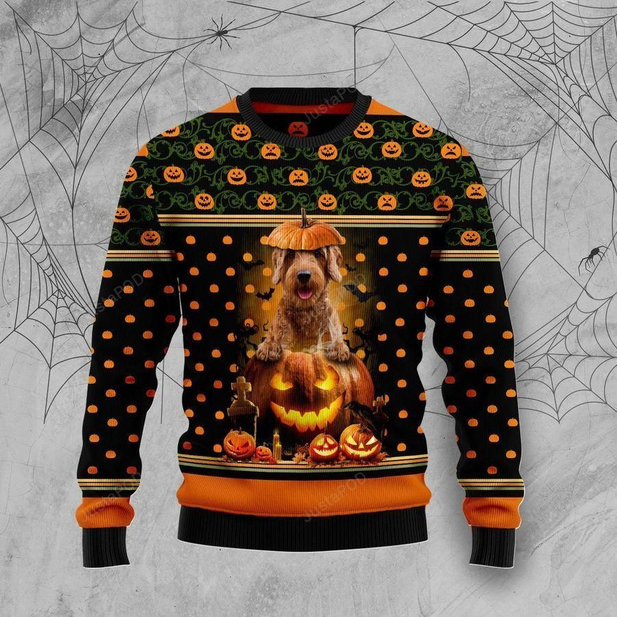 Golden Dog Ugly Christmas Sweater, Perfect Holiday Gift