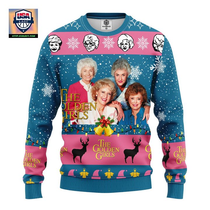 Golden Girls Blue Ugly Christmas Sweater Amazing Gift Idea Thanksgiving Gift