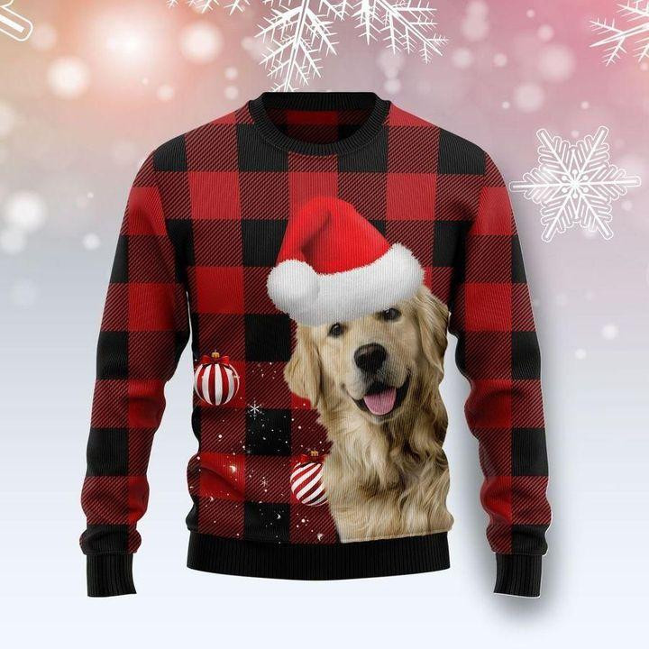 Golden Retriever Dog Ugly Christmas Sweater, Perfect Holiday Gift