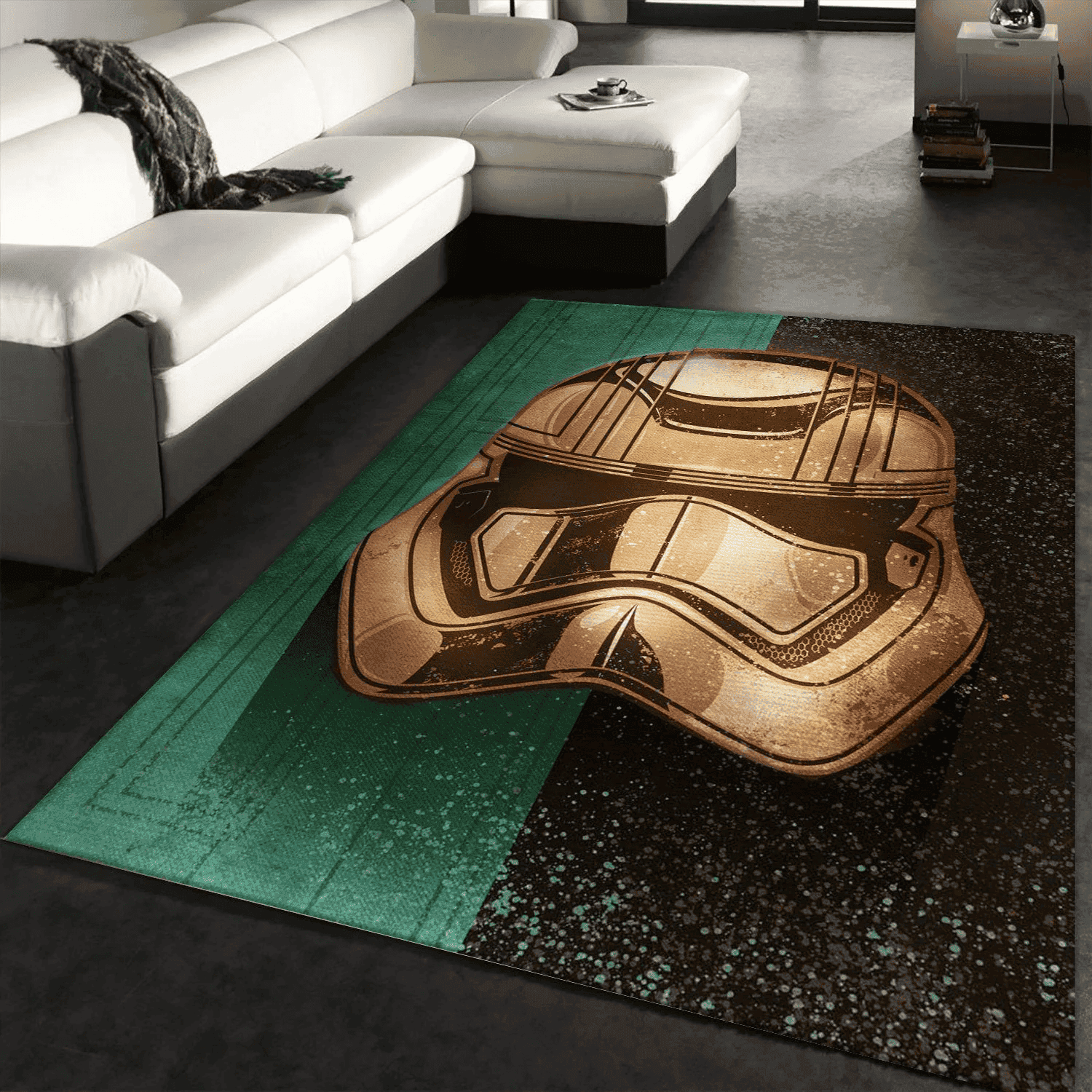 Golden Star War 3D Rectangle Area Rug – Full Print Carpet For Living Room & Bedroom Home Decor