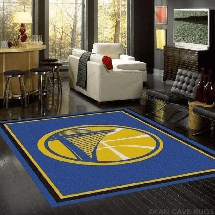 Golden State Warriors 3D Rectangle Area Rug – Full Print Carpet For Living Room & Bedroom Home Decor