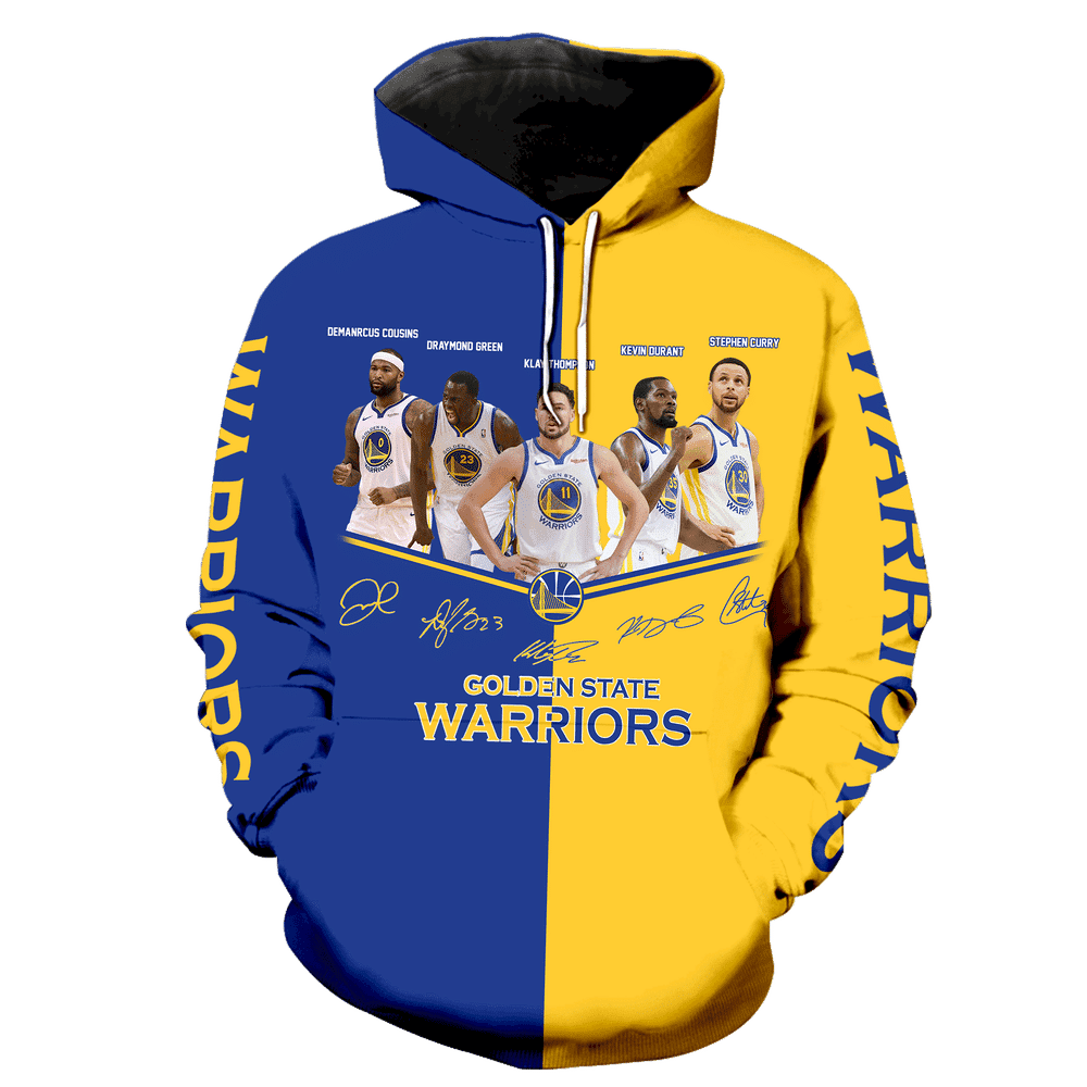 Golden State Warriors Full 3D All Over Print Hoodie & Zip Hoodie