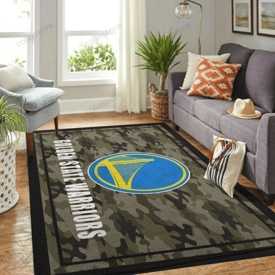 Golden State Warrious 3D Rectangle Area Rug – Full Print Carpet For Living Room & Bedroom Home Decor