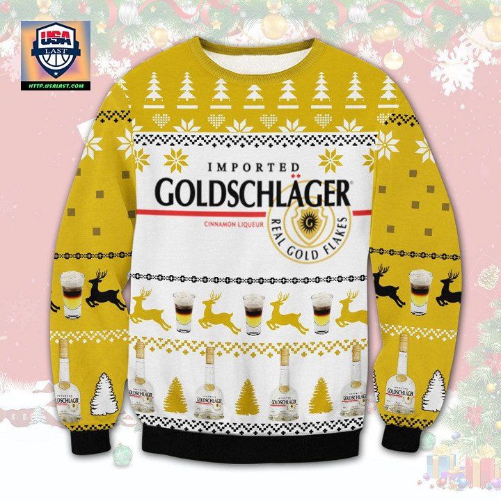 Goldschlager Cinnamon Schnapps Ugly Christmas Sweater