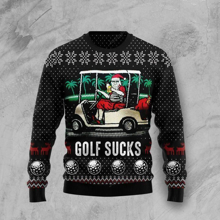 Golf Sucks Ugly Christmas Sweater, Perfect Holiday Gift