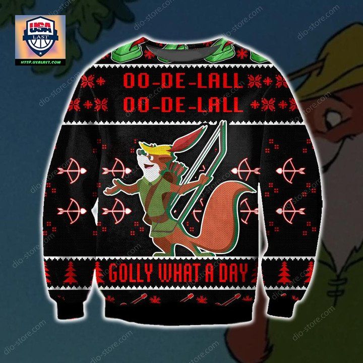 Golly What A Day- Robin Hood Christmas Sweater