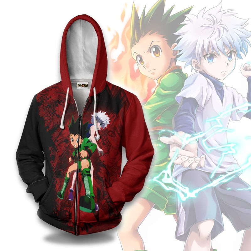 Gon x Killua 3D All Over Print Hoodie & Zip Hoodie