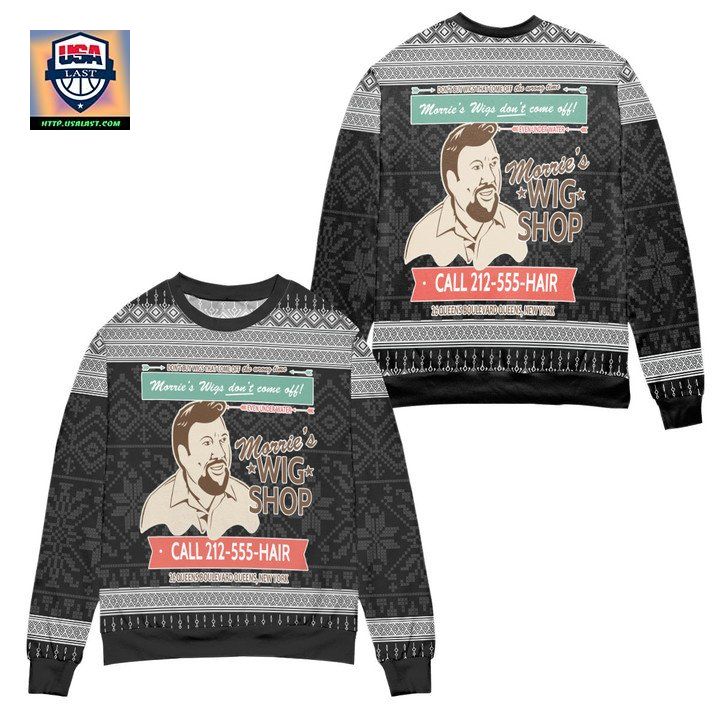Goodfellas Morries Wigs Dont Come Off Ugly Christmas Sweater Black