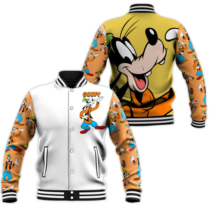 Goofy Fashion Baseball Jacket for Men & Women | Cartoon Fan Gift