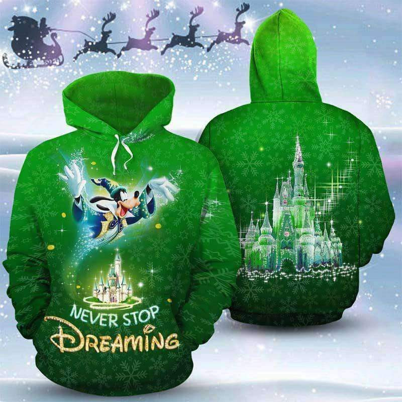 Goofy Never Stop Dreaming 3D All Over Print Hoodie & Zip Hoodie