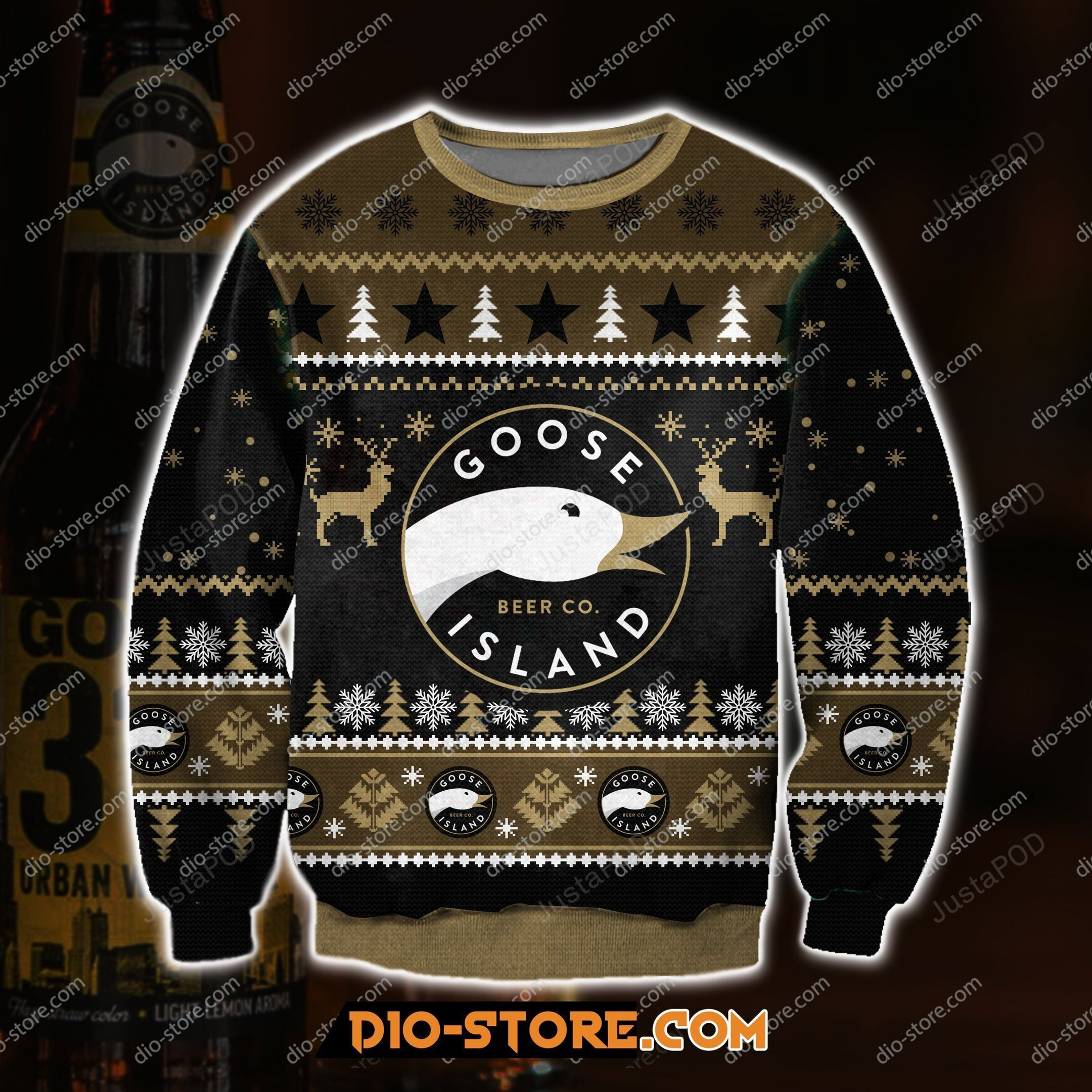 Goose Island Beer Ugly Christmas Sweater, Perfect Holiday Gift