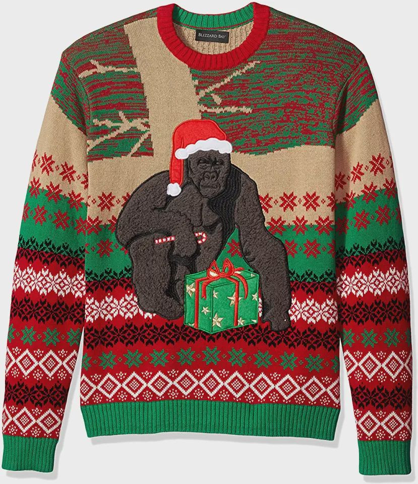 Gorillas Ugly Christmas Sweater,