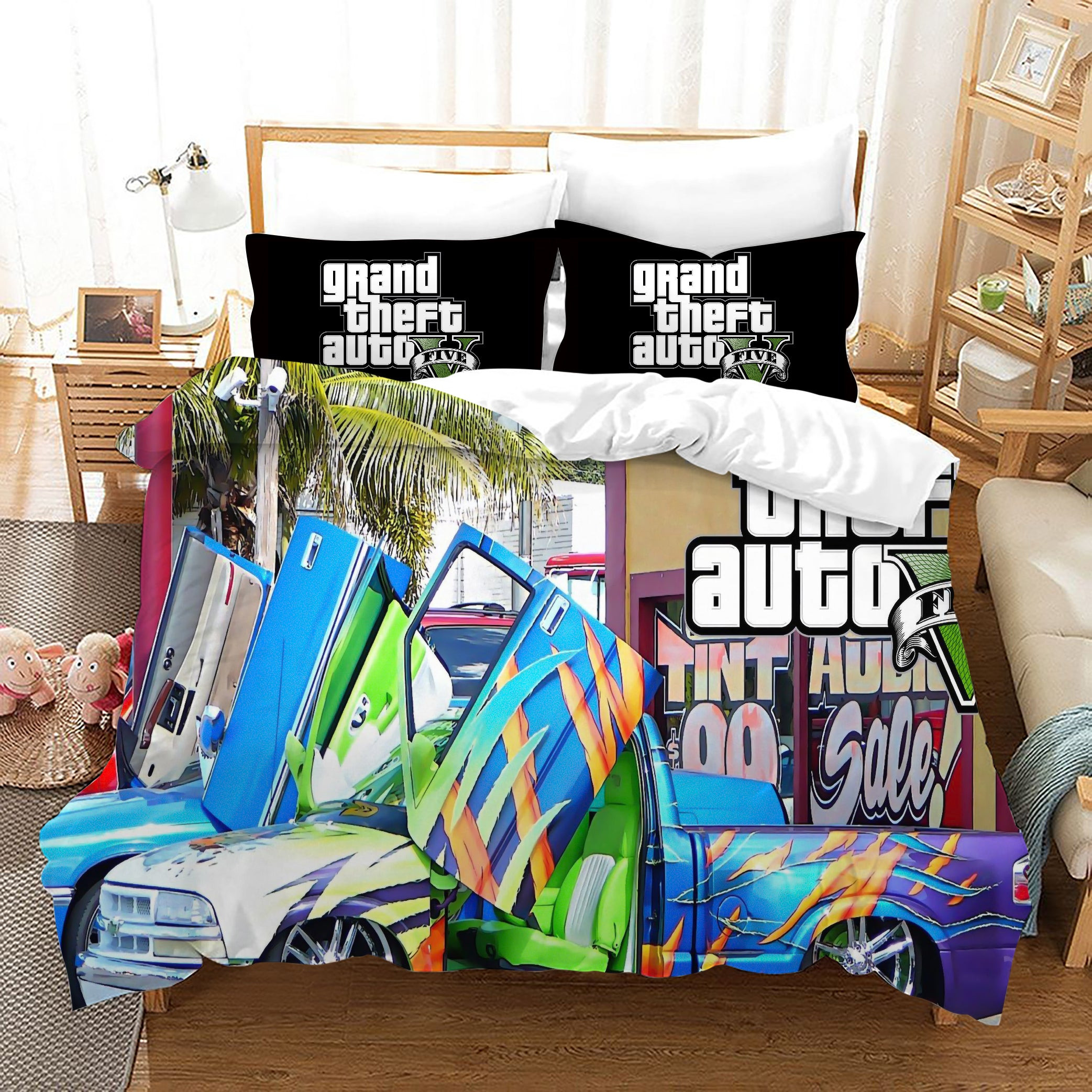 Grand Theft Auto Duvet Cover Quilt Cover Pillowcase Bedding Set Bed Linen Home Bedroom Decor