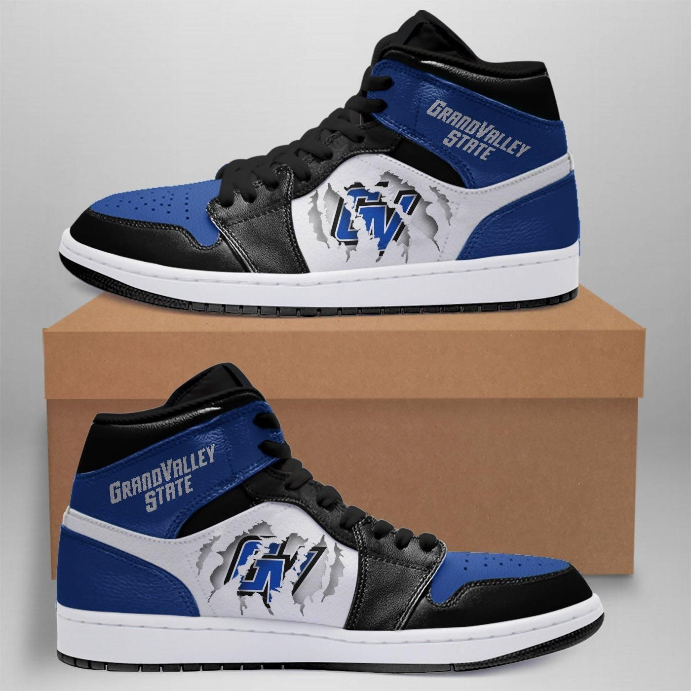 Grand Valley State Lakers Ncaa Shoes Sport Air Jd Sneakers