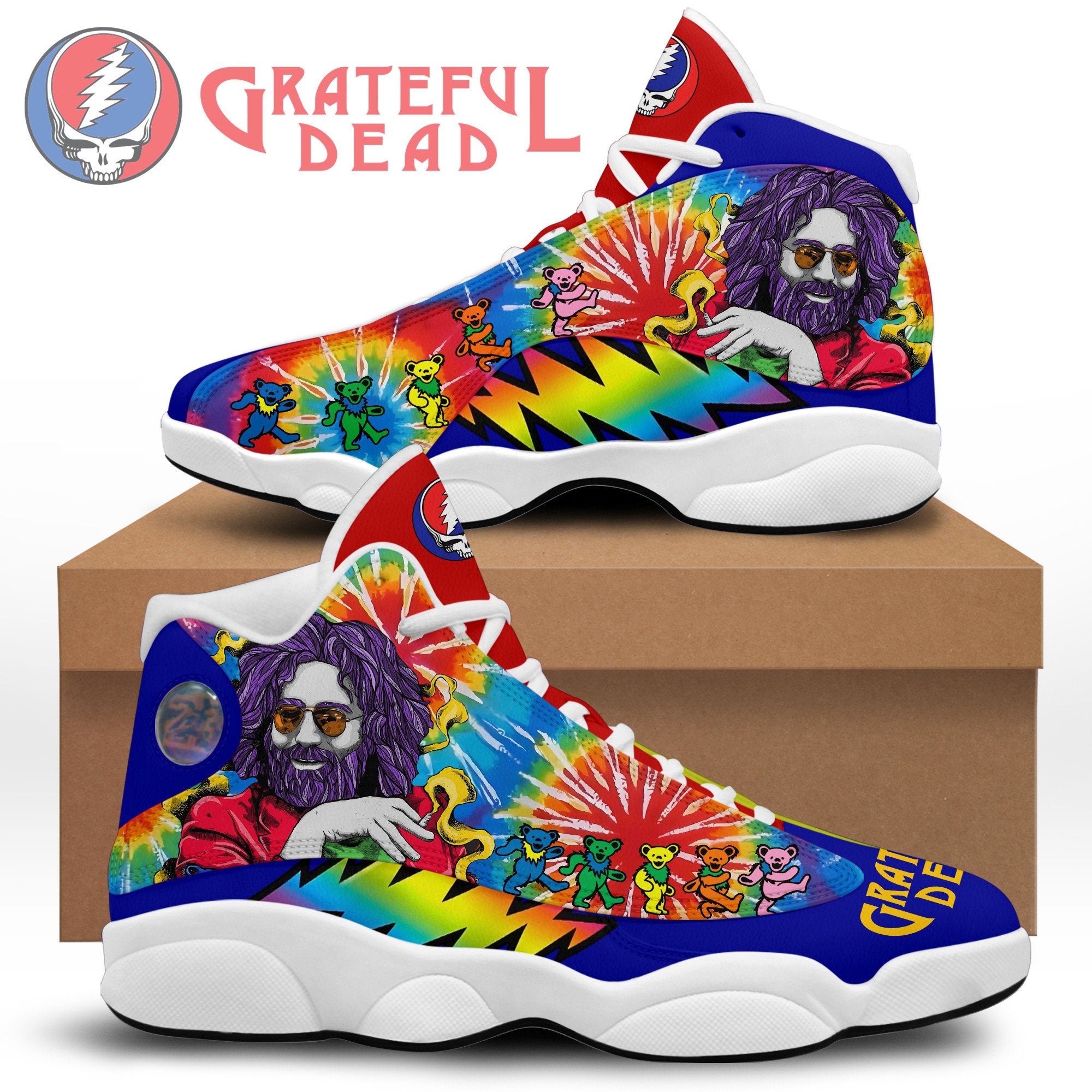 Grateful Dead JD13 Sneakers Shoes for Men & Women | Stylish Streetwear Shoes