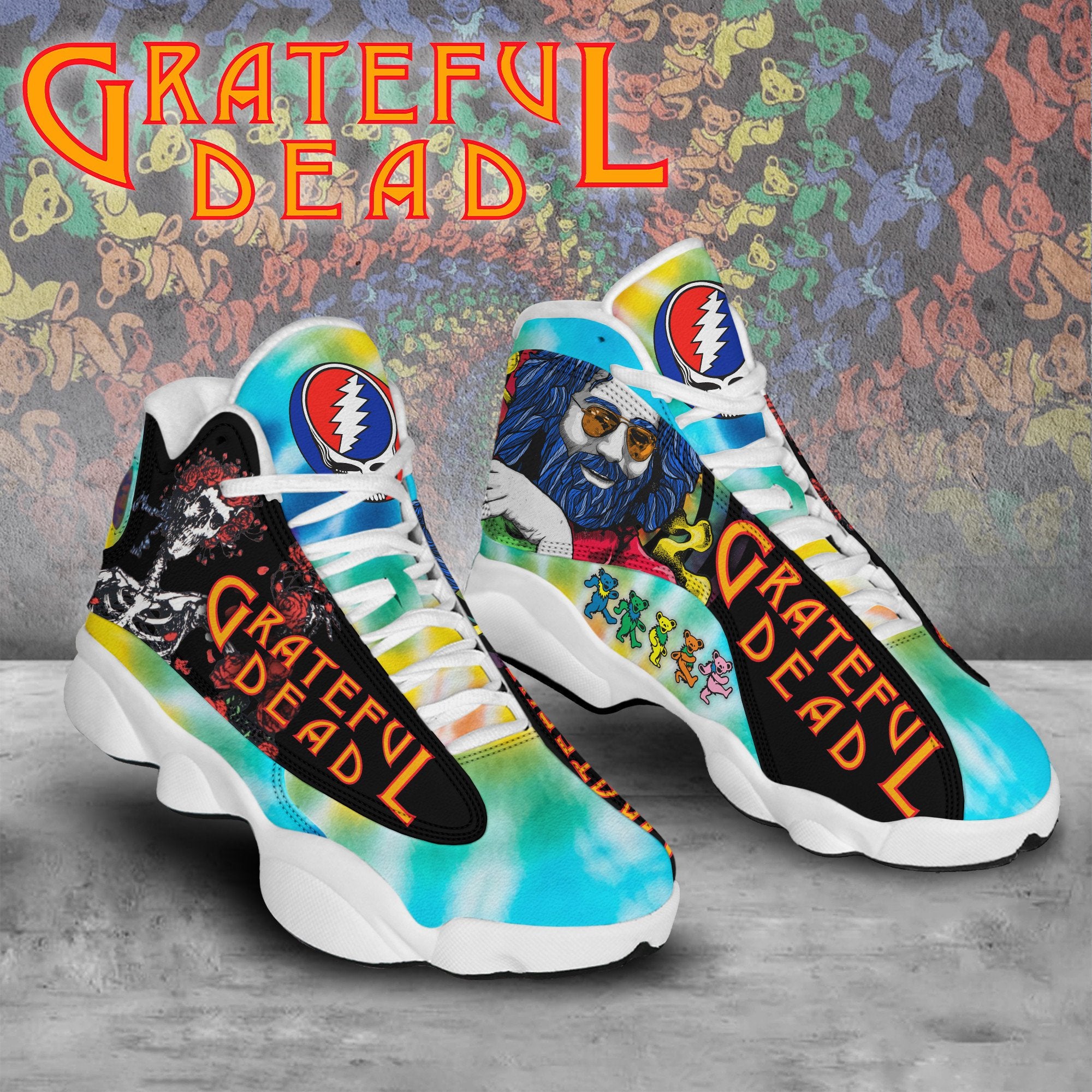 Grateful Dead JD13 Sneakers Shoes for Men & Women | Stylish Streetwear Shoes
