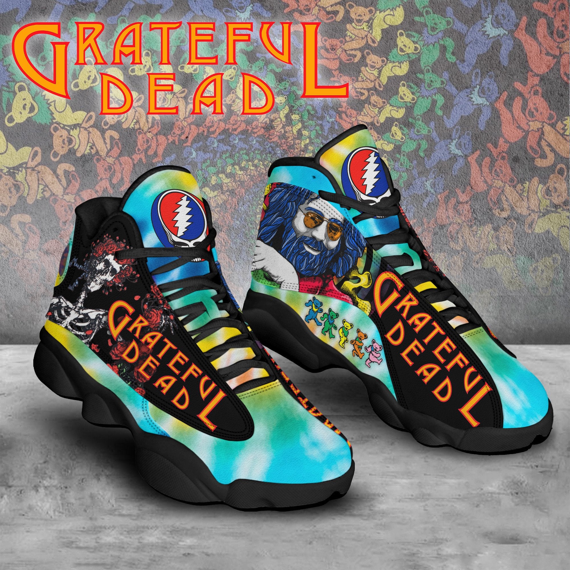 Grateful Dead JD13 Sneakers Shoes for Men & Women | Stylish Streetwear Shoes