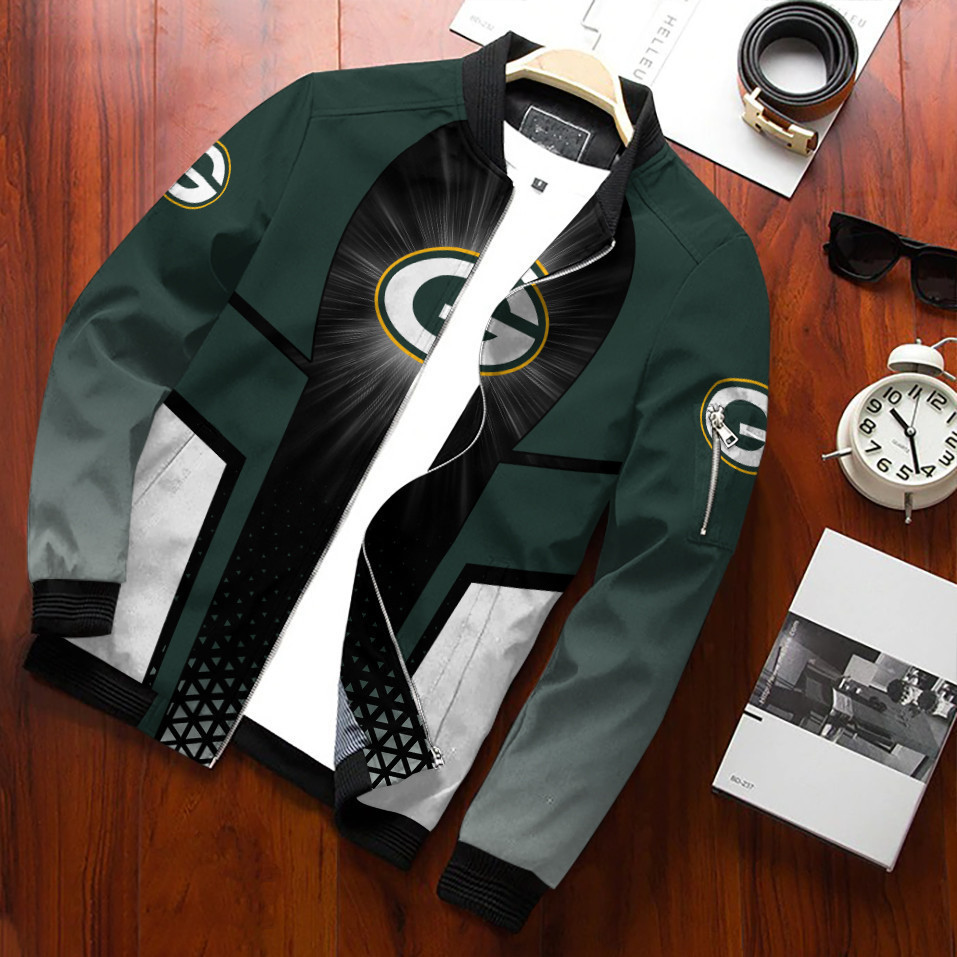 Green Bay Packers Bomber Jacket | NFL Team Jacket for Men & Women | Football Fan Gift