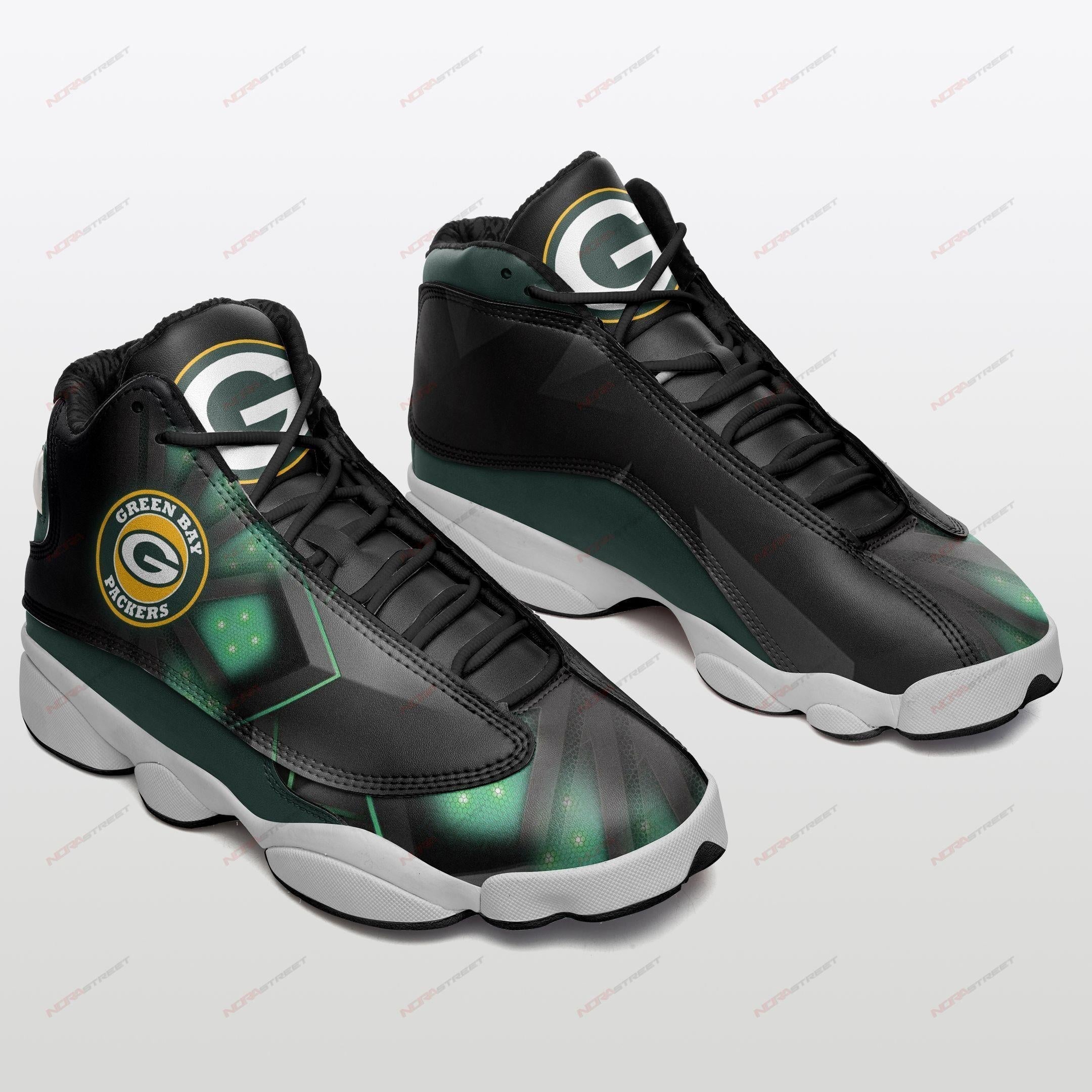 Green Bay Packers JD13 Sneakers Shoes for Men & Women | Custom Fan Gift
