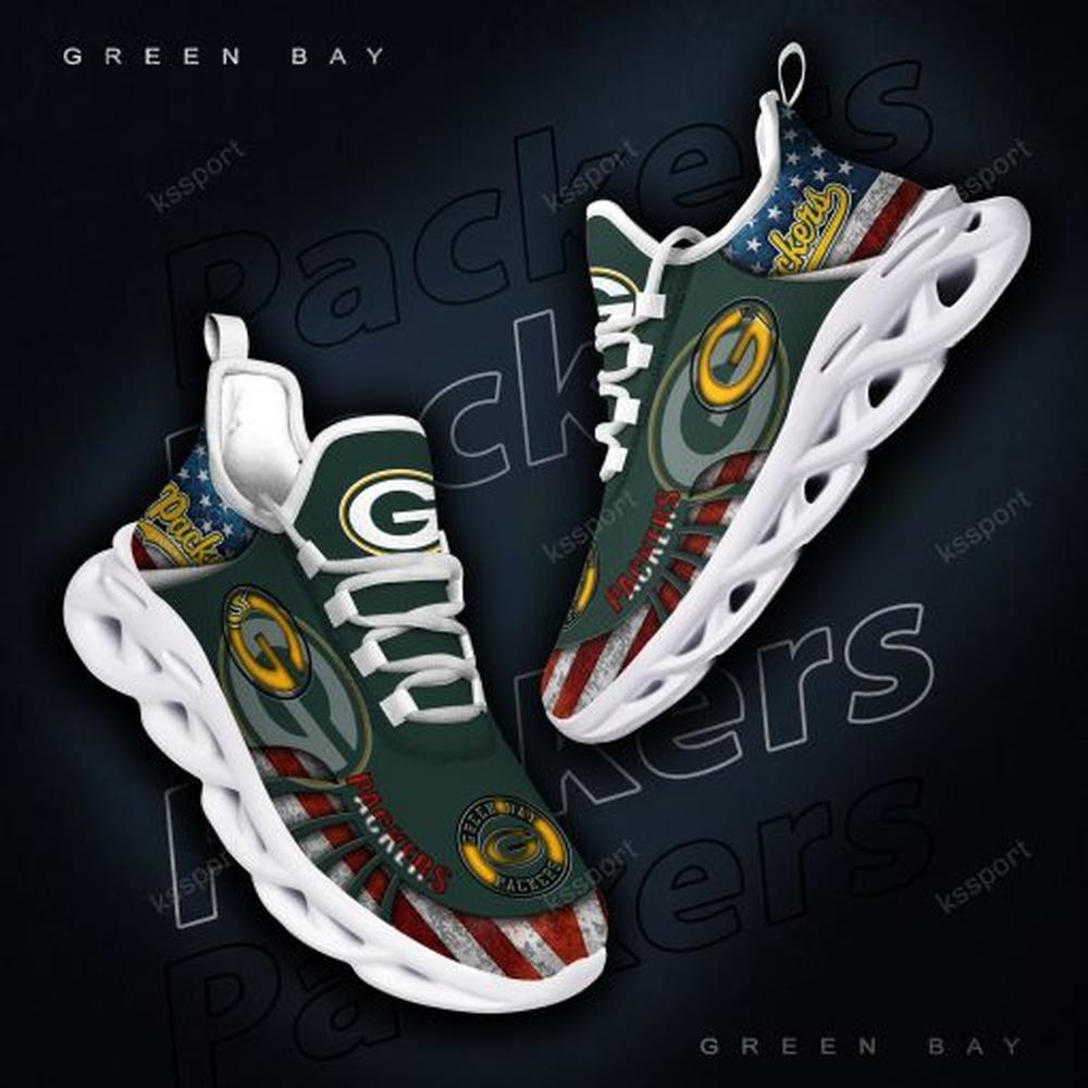 Green Bay Packers Max Soul Shoes Sneakers for Men And Women – NFL Football Fan Shoes, Team Sneakers - Image 6